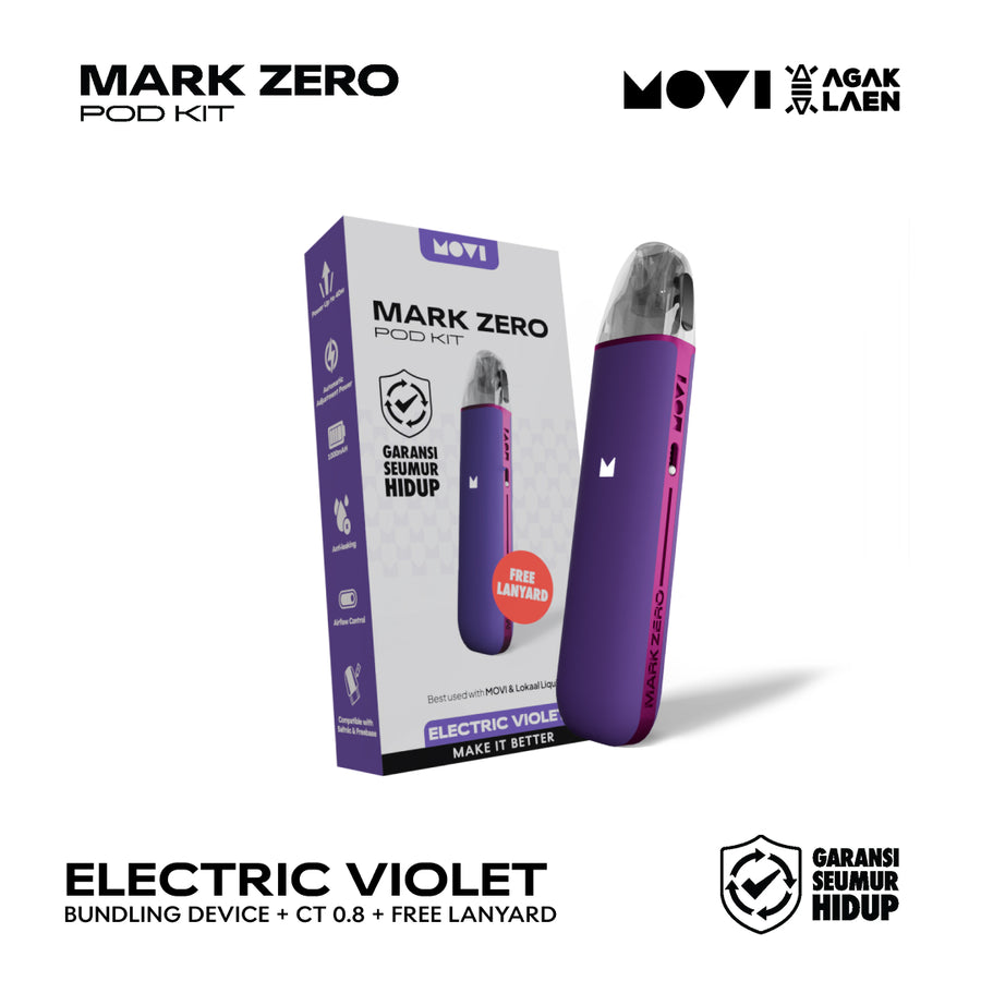 POD MOVI MARK ZERO BUNDLING KIT ELECTRIC VIOLET + LANYARD