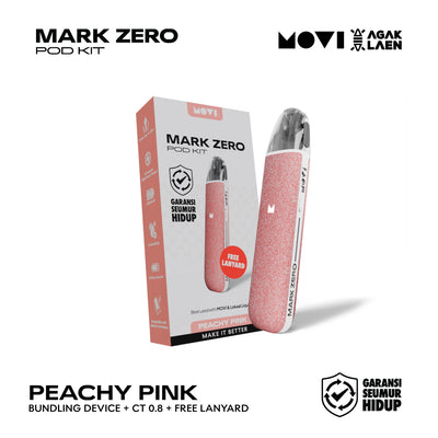 POD MOVI MARK ZERO BUNDLING KIT PEACHY PINK + LANYARD