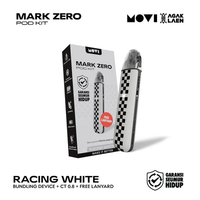 MOVI MARK ZERO BUNDLING KIT RACING WHITE + LANYARD