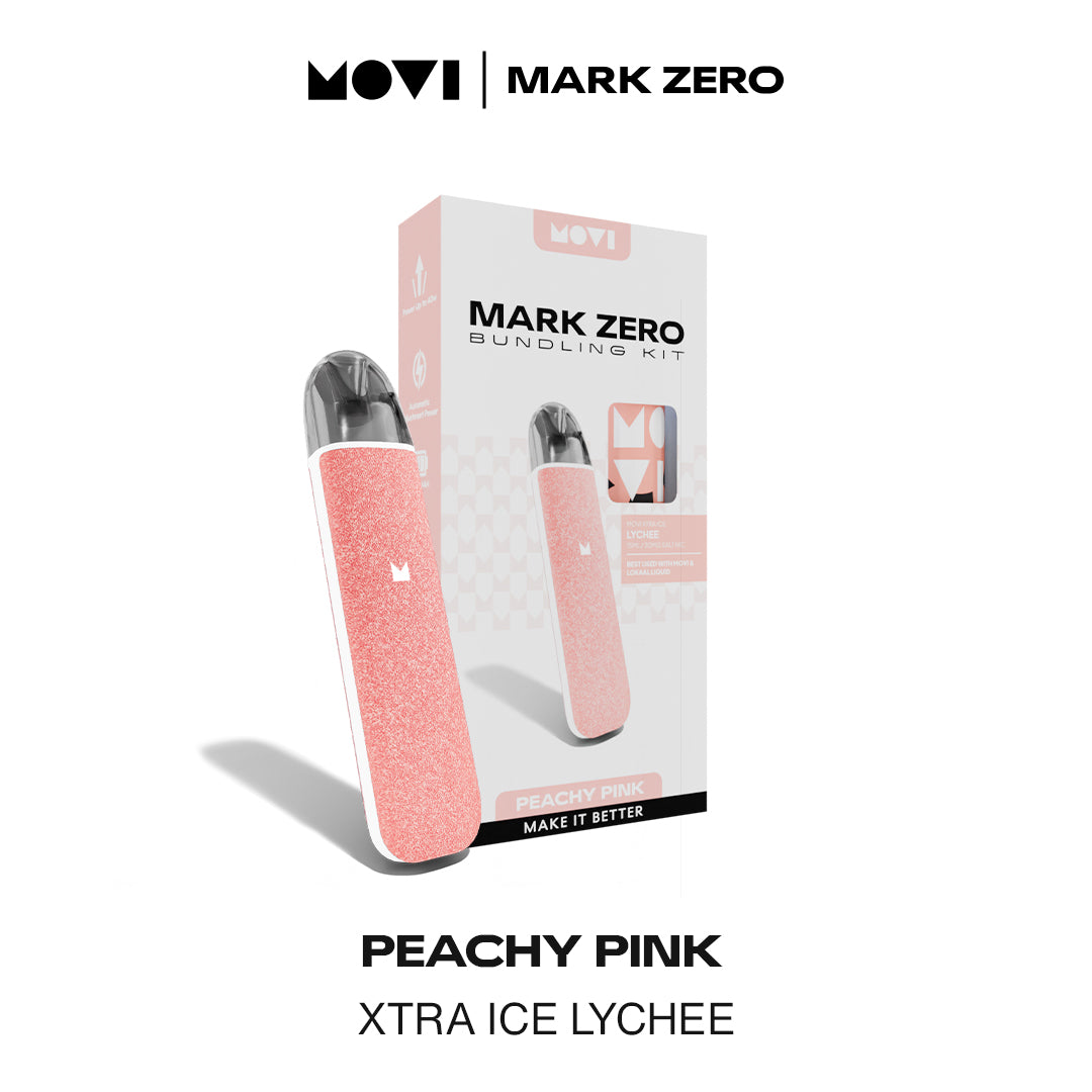 POD MOVI MARK ZERO PEACHY PINK - XTRA ICE LYCHEE 15ML