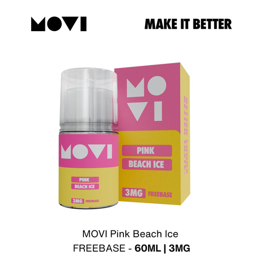 Liquid Movi Freebase Pink Beach Ice by Movi