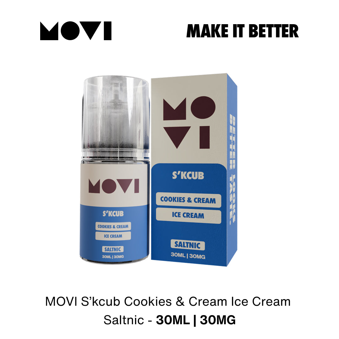 (PRE ORDER) Movi Skcub Series by Movi - Cookies and Cream Liquid Saltnic