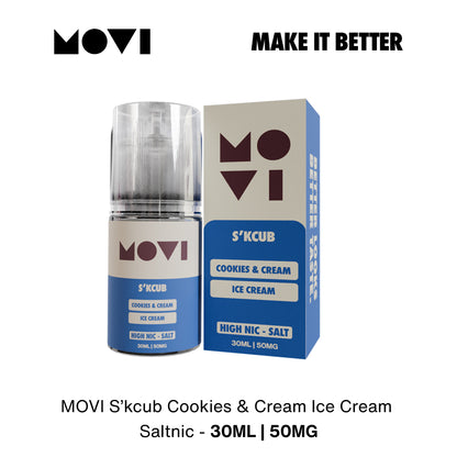 (PRE ORDER) Movi Skcub Series by Movi - Cookies and Cream Liquid Saltnic