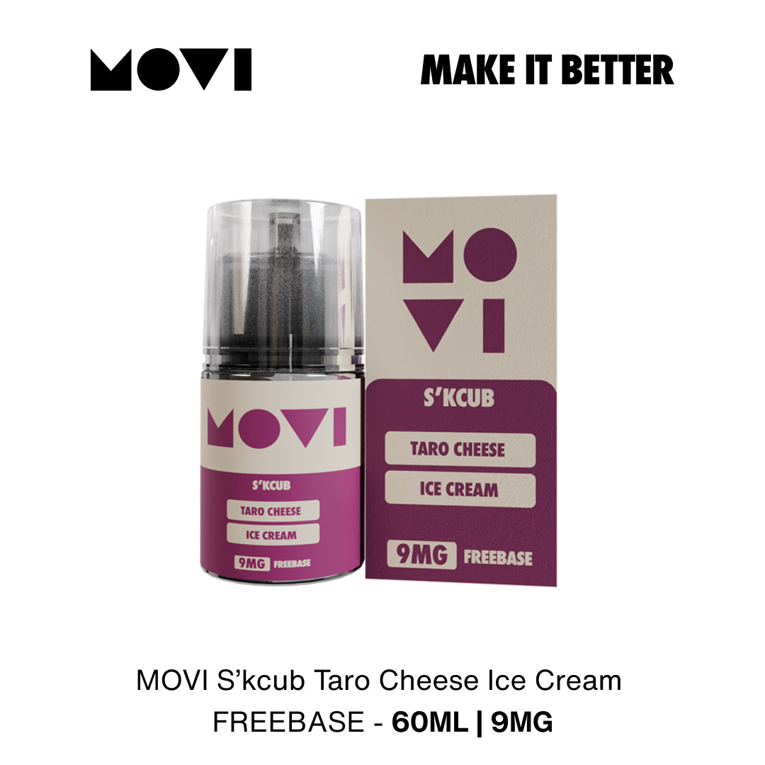 (PRE ORDER) Liquid Movi Freebase 60ml Skcub Series Taro Cheese Ice Cream by Movi
