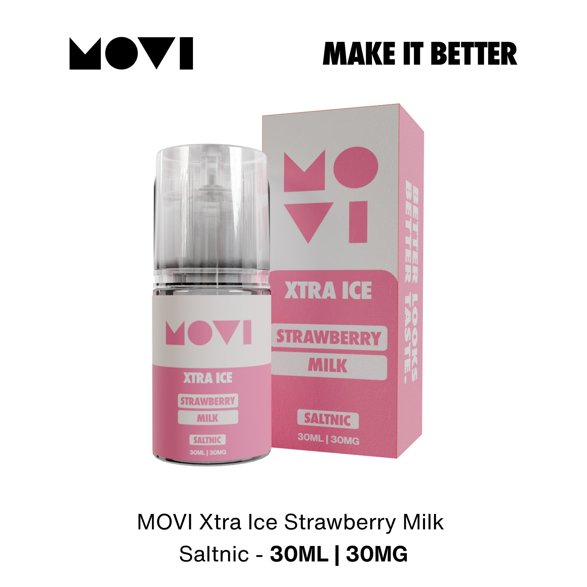 (PRE ORDER) Xtra Ice Milk Series by Movi - Strawberry Milk