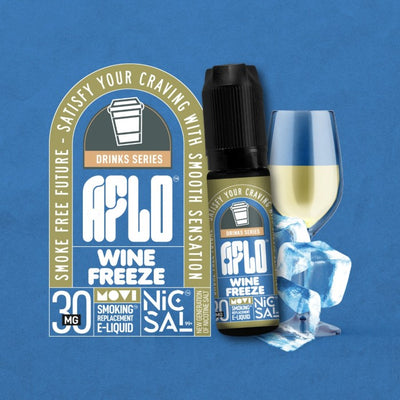 LIQUID NICSAL99+ AFLO DRINK SERIES WINE FREEZE 15ML BY MOVI - Second Image