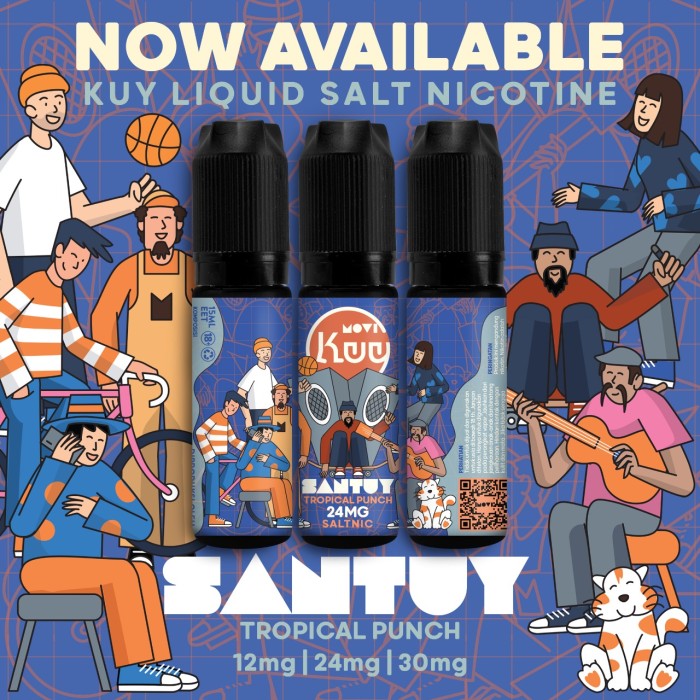 LIQUID SALT NIC KUY SANTUY - TROPICAL PUNCH 15ML BY MOVI