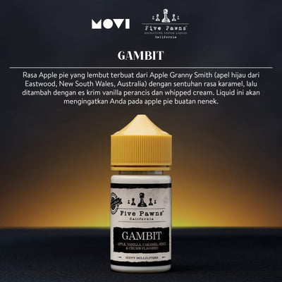 FIVE PAWNS GAMBIT LIQUID VAPOR VAPE - Second Image